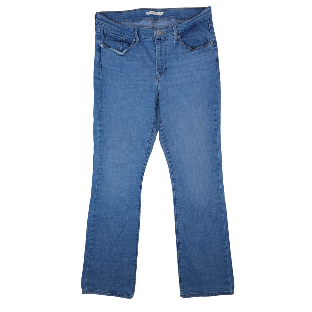 Levis Jeans Womens 12M (33x32) Blue Classic Bootcut Denim Mid Rise Stretch Y2K